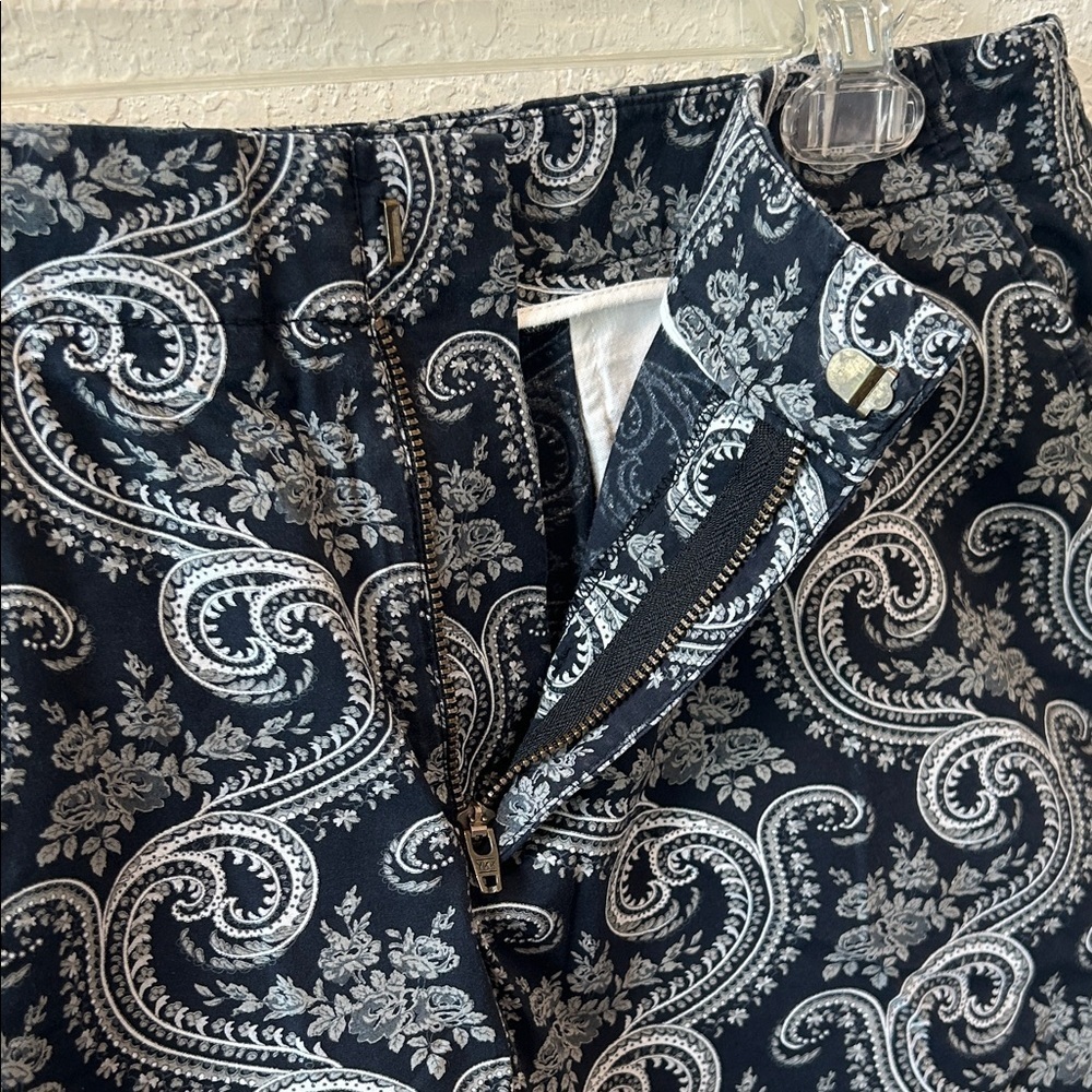 J. Crew Navy Paisley Women's Shorts - Picture 3 of 11